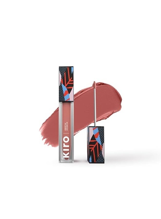 كيرو أحمر شفاه سائل غير لامع من كيرو، لون خوخي نيود (خوخي دافئ)، 5 مل | غني بالأصباغ، يدوم طويلاً، مرطب | مقاوم للماء، لا يتلطخ، خفيف الوزن | غني بزيت الأفوكادو والمشمش - Image 1